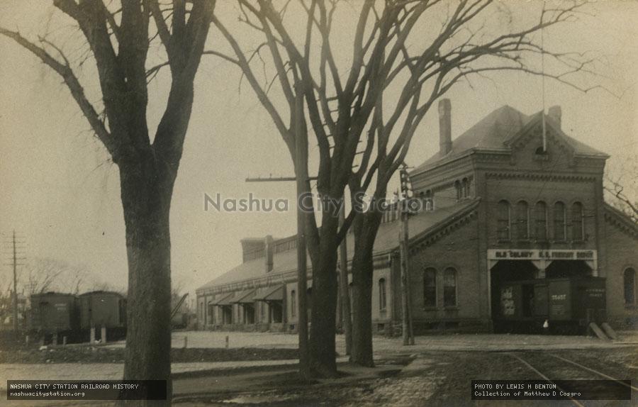 Postcard: Old Colony Railroad Freight House, Taunton, Massachusetts